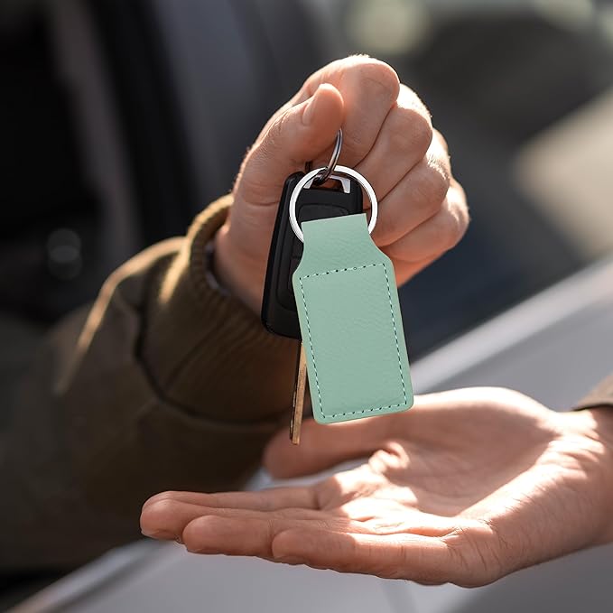 LaserGram Rectangle Keychain, Flag of South Korea, Personalized Engraving Included