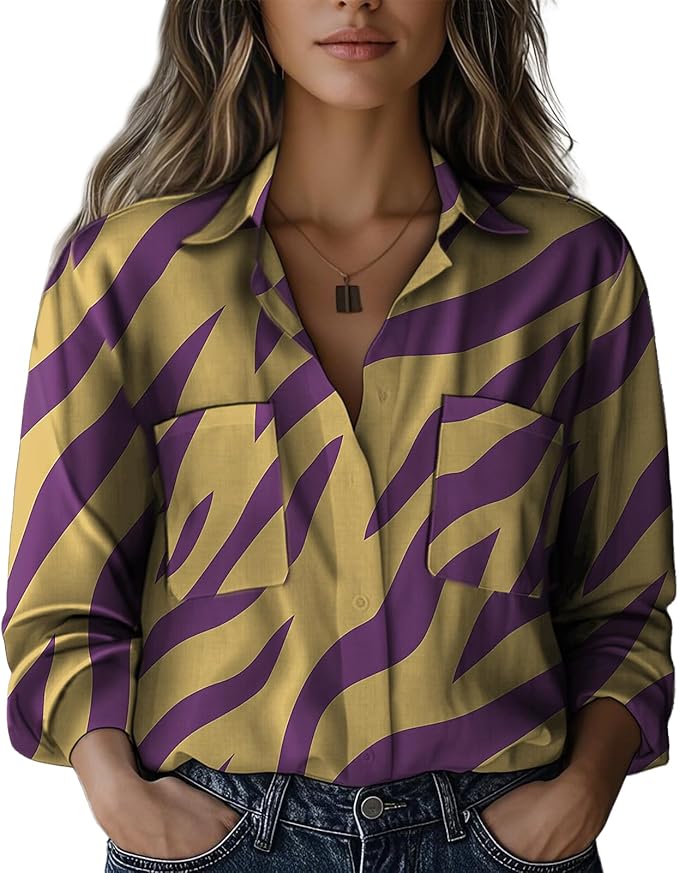 Boho Shirts for Women Vintage Graphic Casual Lightweight Long Sleeve Dressy Gauze V Neck Oversized Beach Top
