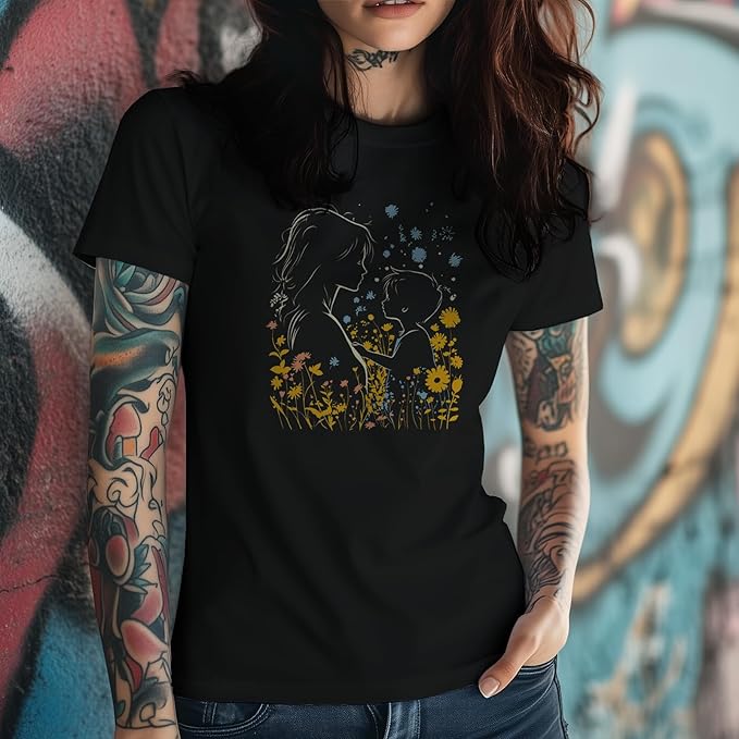 Cute Graphic T-Shirts for Women Crewneck Short Sleeve Tees Vintage Y2K Tops Loose Casual Summer Boho Outfits