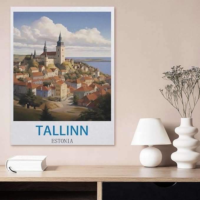 Paper Jigsaw 1000 Piece，Tallinn Estonia，Educational Toys for Adult Birthday Gift（50x70cm）-CL19