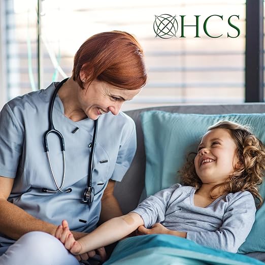 HCS Black Stethoscope, Classic Lightweight - Medical, Dual Head Stethoscopes for Nurses, Nursing School, Student Essentials, Work, Home - 22 inch Tubing