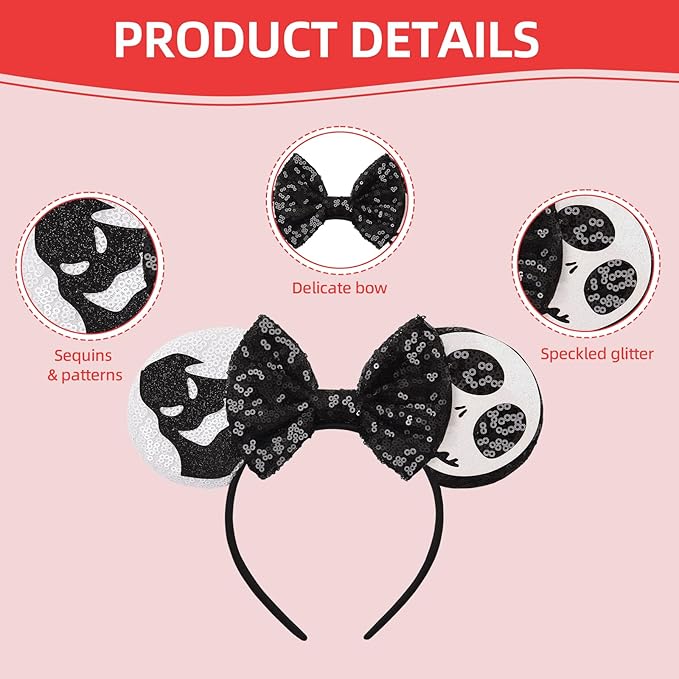Eisyaa Mouse Ears Bow Headbands
