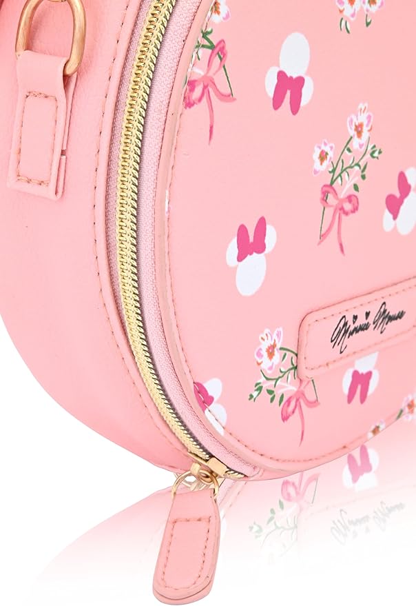 Disney Minnie Mouse Mini Purse Crossbody Handbag for Women | Leather Women's Shoulder Handbag | Minnie Mouse Accessories for Adults, Unisex