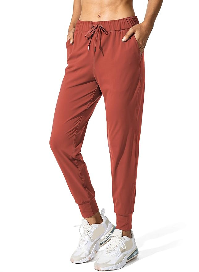 SANTINY Women's Joggers Pants Pockets Drawstring Running Sweatpants for Women Lounge Workout Jogging