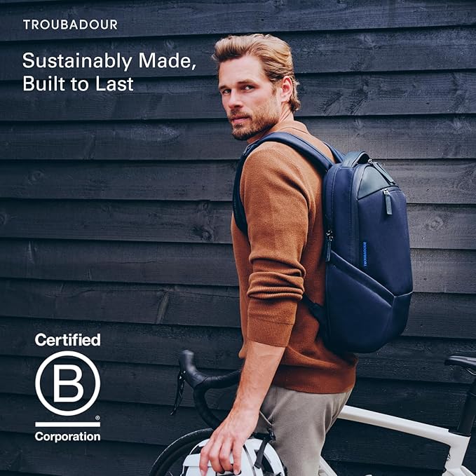 Troubadour Apex 4.0-22L Premium Laptop Backpack - Ergonomic & Water Resistant - Designed for Work and Travel - Black