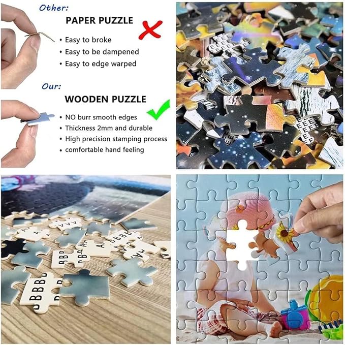 Wooden Jigsaw Puzzle 500 Piece Adult Puzzle Emperor Palace at Seoul South Korea Lake Mountain Puzzle - Christmas Adult Kids Intelligence Game Toy Family Friend Puzzle Gift