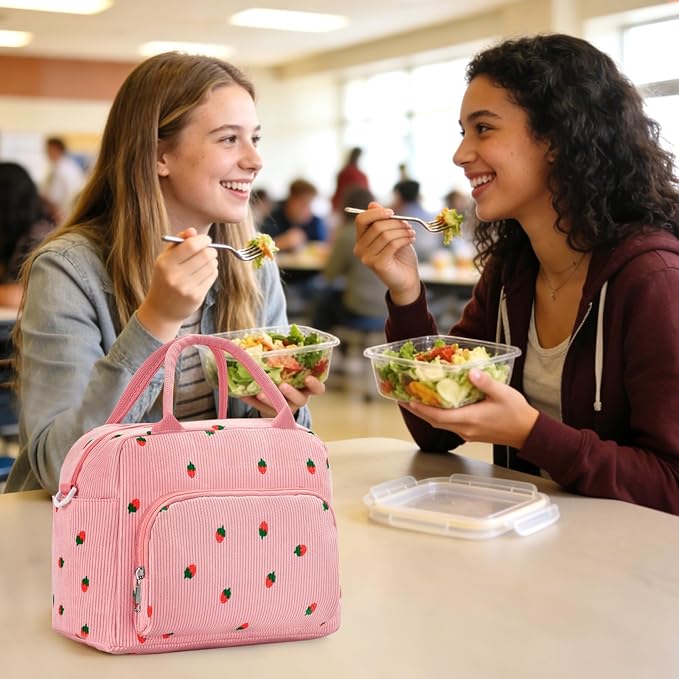 Lunch Box for Women Insulated Lunch Bag Women Adult Cute Lunch Bags Reusable Lunchbox Cooler Tote Bag for Work Picnic