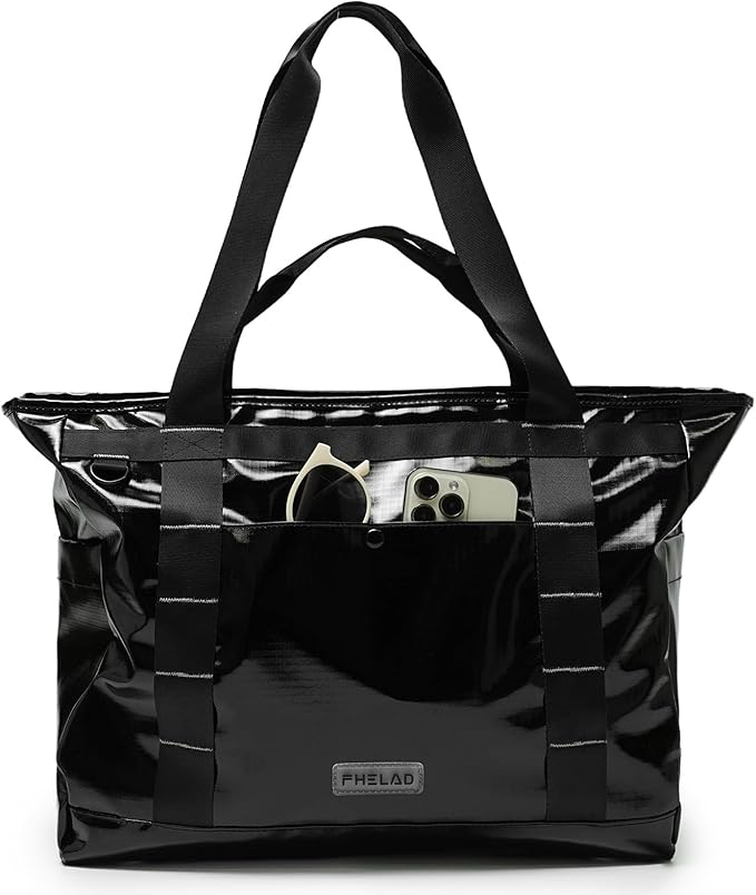 Tote Bag for Women, Lightweight Beach Bag with Laptop Pocket for Teacher Nurse, Travel Shoulder Handbag for College