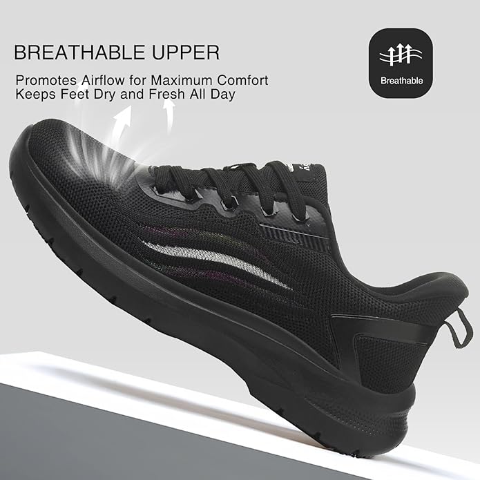 Treesky Non Slip Work Shoes for Women in Food Service - Slip Resistant, Comfortable & Lightweight Sneakers, Suitable for Restaurant, Kitchen & Nursing Crews