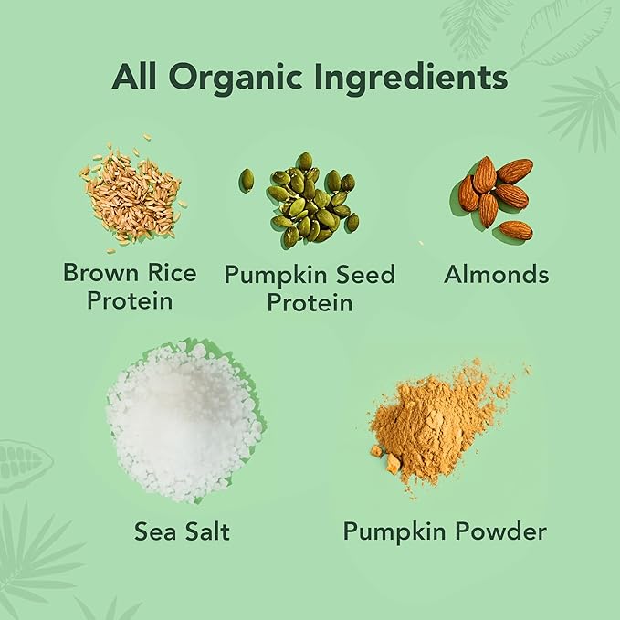 ALOHA Organic Plant Based Protein Bars - Pumpkin Spice, Vegan, Low Sugar, Gluten-Free, Low Carb, Non-GMO, No Stevia, No Erythritol - LIMITED EDITION, 12 Count (Pack of 1)