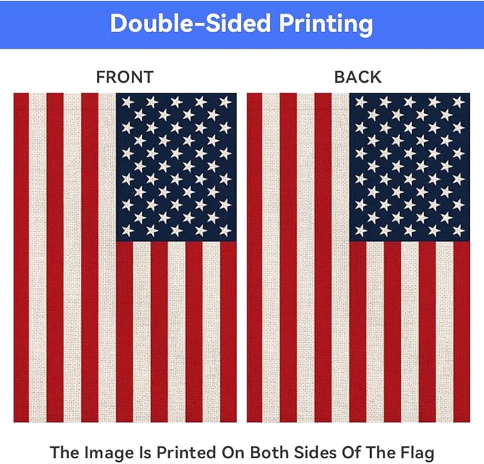 American Flag USA Flag, Small American Garden Flags for Yard Patio Porch Independence Day Patriotic Festival Outdoor Decorations