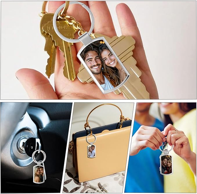 KBPTM Customized Double Sided Keychain - Personalized Engraved Text/Number/Name Keychain, Custom Key chain Gift for Boyfriend