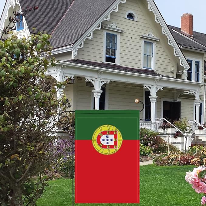 Portugal Flag Portuguese Flag, Small Portuguese Garden Flags for Yard Patio Porch Independence Day Patriotic Festival Outdoor Decorations