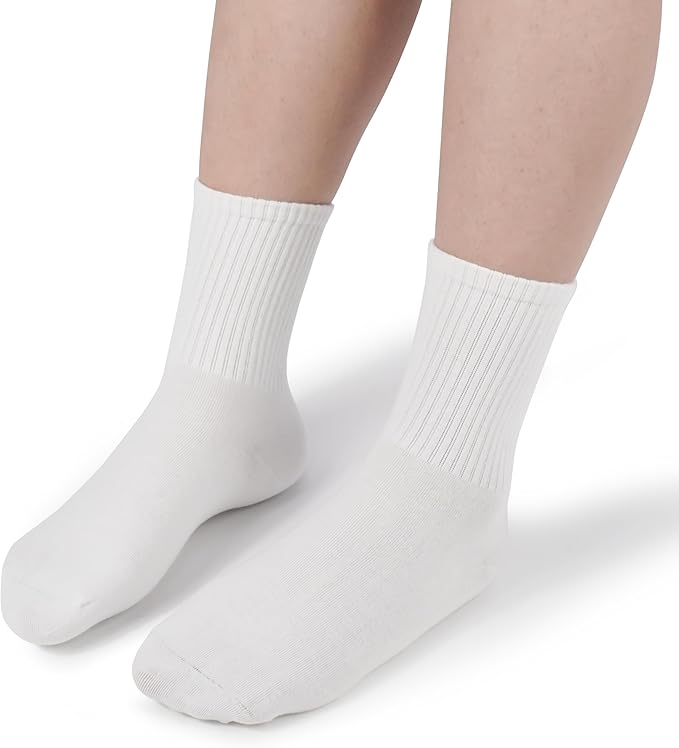 BomKinta Women Casual Calf Socks - Cute Cotton Crew Socks - Soft Above Ankle Sock 6 Pairs Size 5-10
