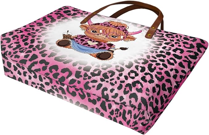 Womens Zip Up Tote Handbag Daisy Print Large Capacity Tote Purse Handbag Big Tote Bag Purse For Work Laptop