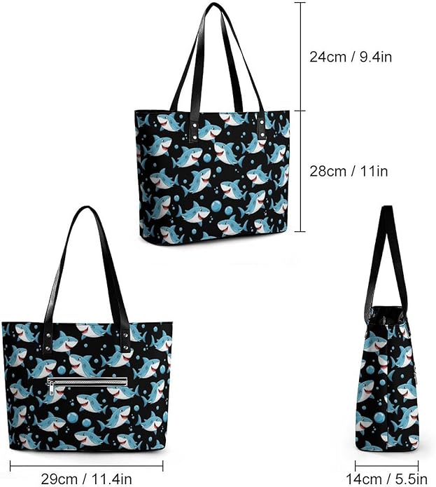 Fashion Leather Tote Bag Travel Work Daily Essentials Handbag Unisex Handbag