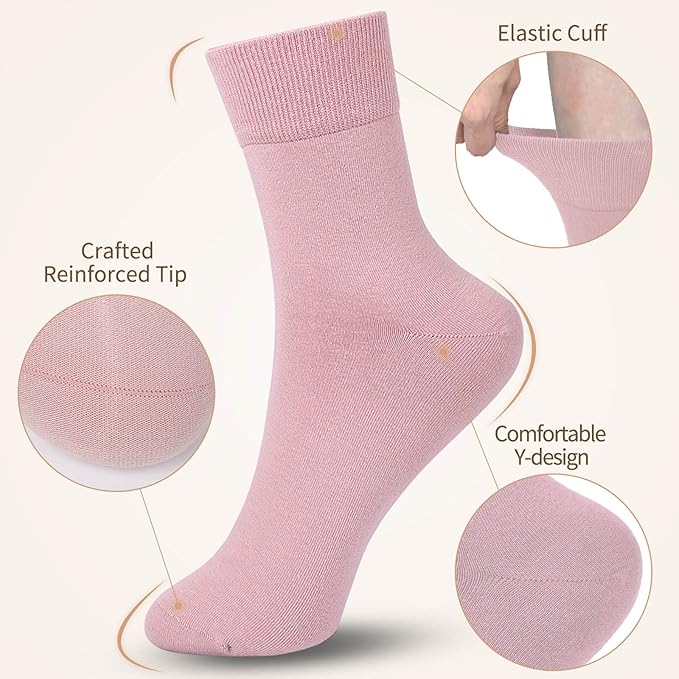 FGZ Women Thin Cotton Socks Soft Cozy Socks Cute Ankle Crew Socks 5 Pairs