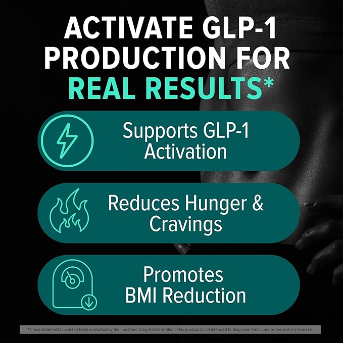 BURN30 GLP-1 Supplement - Super Berberine Weight Management Support GLP1 Naturally | Advanced Appetite Control & Metabolism Support with Clinically Studied Ingredients  | Stimulant Free