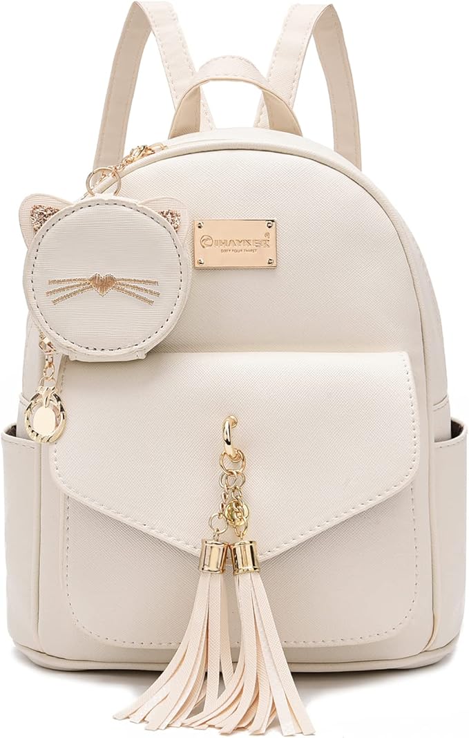 I IHAYNER Girls Fashion Backpack Mini Purse Backpack for Women Small Leather Backpack Purse for Teen Girls with Coin Purse | Backpack Purse, with Coin Purse