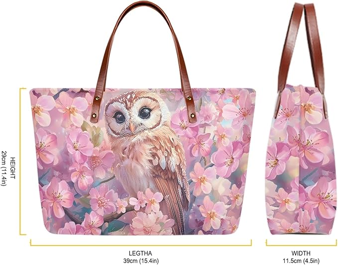 Womens Zip Up Tote Handbag Daisy Print Large Capacity Tote Purse Handbag Big Tote Bag Purse For Work Laptop