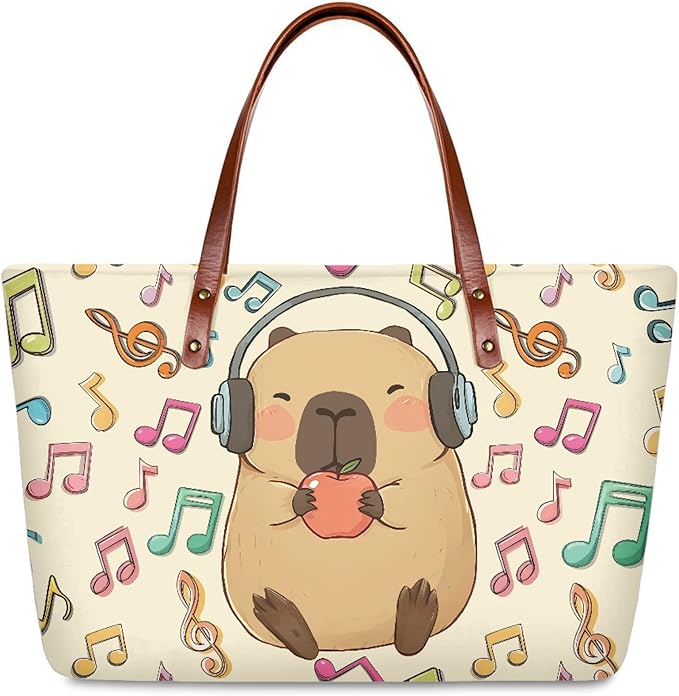 Womens Zip Up Tote Handbag Daisy Print Large Capacity Tote Purse Handbag Big Tote Bag Purse For Work Laptop