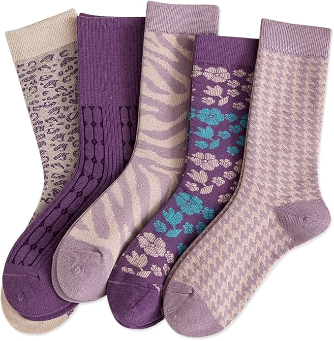IIG 3-6 Pairs Womens Cute Animal Patterned Funny Novelty Cotton Crew Socks