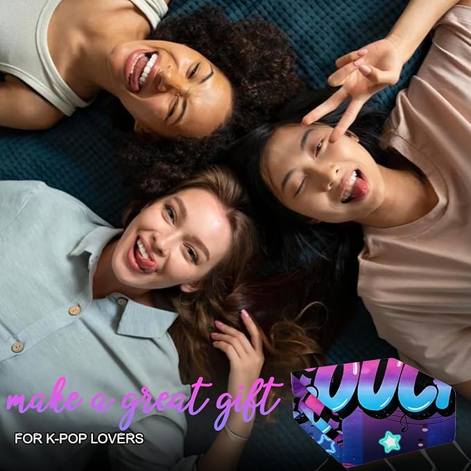 Kpop Couch! Couch! Couch! Gifts Blanket - Ultra-Soft Plush Throw Blanket for Adult, Teen Girls, Music Gifts for Women Friends K-Pop Lovers Merch Stuff, Christmas Birthday Gifts (Black, 60''x50'')