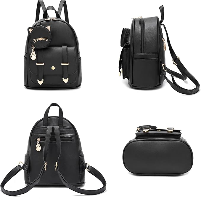 I IHAYNER Girls Fashion Backpack Mini Purse Backpack for Women Small Leather Backpack Purse for Teen Girls with Coin Purse | Backpack Purse, with Coin Purse