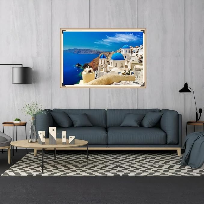 Puzzles for Adults 1000 Pieces Jigsaw Puzzles for Kids Challenging Game Toys Puzzle for Parents, Friends, Lovers and Children, Aegean Sea 27" x 20"