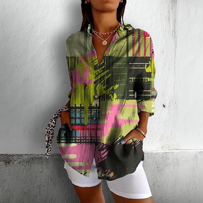 Fashion Summer Shirts V Neck Japanese Art Vintage Floral Graphic Button Down Trendy Hawaiian Holiday Outfits