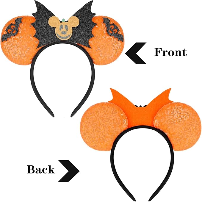 FANYITY Mouse Ears, Sequin Mouse Ears Headband for Boys Girls Women