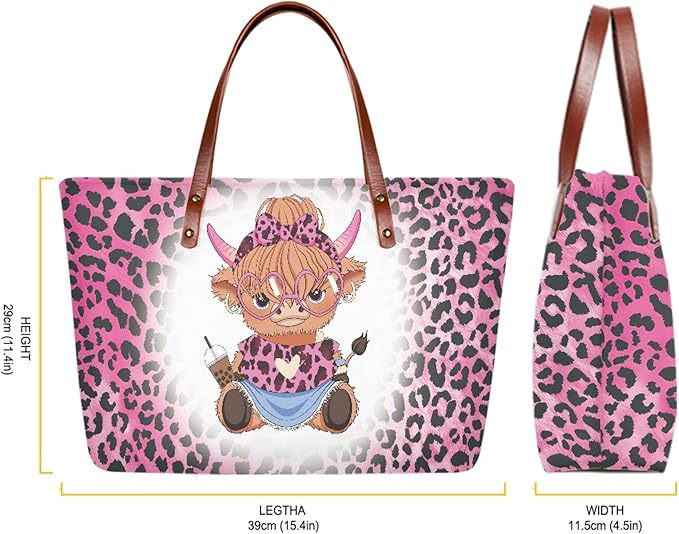 Womens Zip Up Tote Handbag Daisy Print Large Capacity Tote Purse Handbag Big Tote Bag Purse For Work Laptop