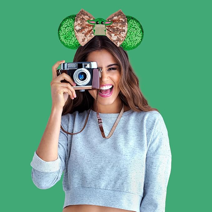 FANYITY Mouse Costume Ears, Mouse Ears Headbands for Girls & Women Party,Size Free