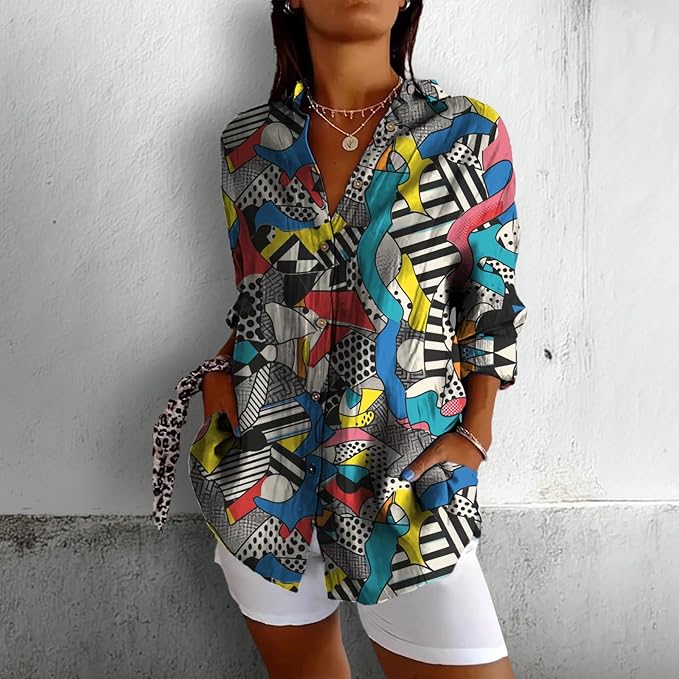 Fashion Summer Shirts Oversized V Neck Basic Vintage Floral Graphic Dressy Button Down Stylish Hawaiian Holiday Outfits
