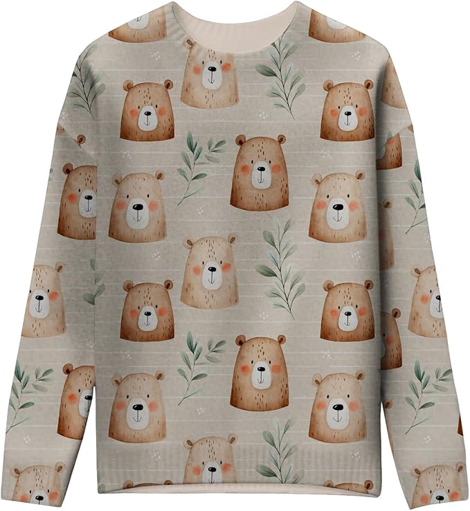 LIZALIG Women's Fall Christmas Snowman Sweater Long Sleeve Crewneck Pullover Festive Holiday Winter Outfit for Parties