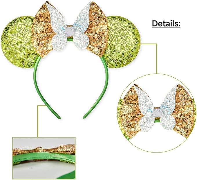 Eisyaa Mouse Ears Bow Headbands