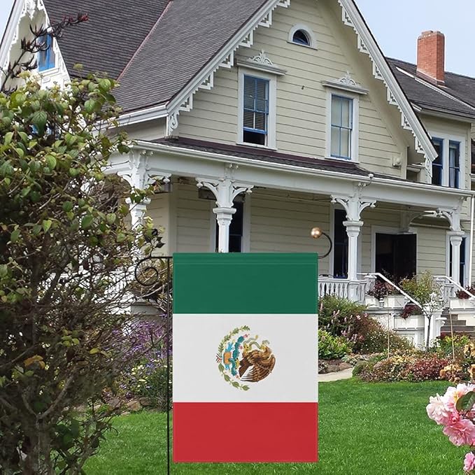 Mexico Flag Mexican Flag, Small Mexican Garden Flags for Yard Patio Porch Independence Day Patriotic Festival Outdoor Decorations