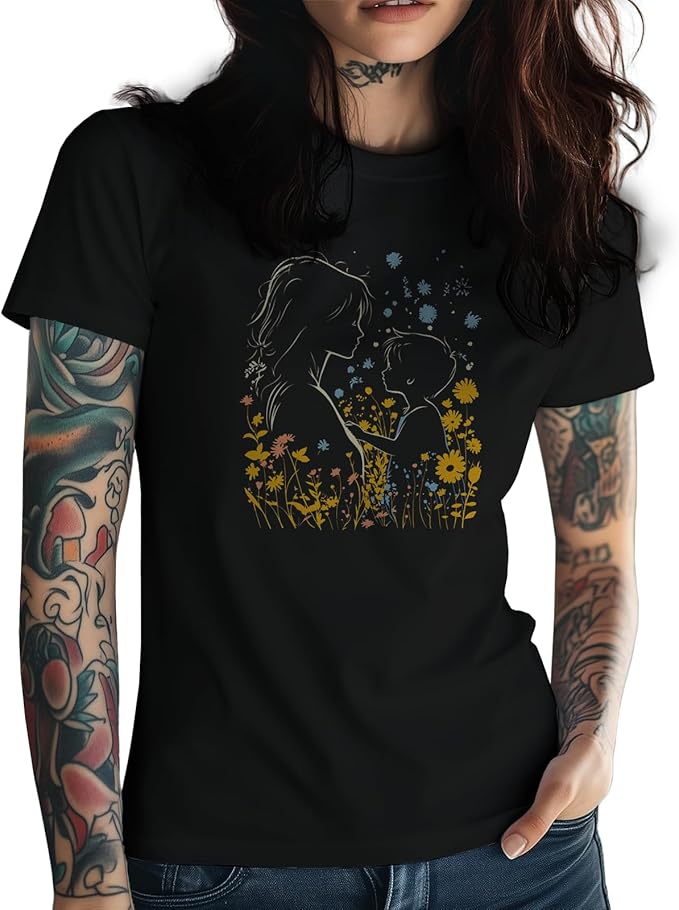 Cute Graphic T-Shirts for Women Crewneck Short Sleeve Tees Vintage Y2K Tops Loose Casual Summer Boho Outfits