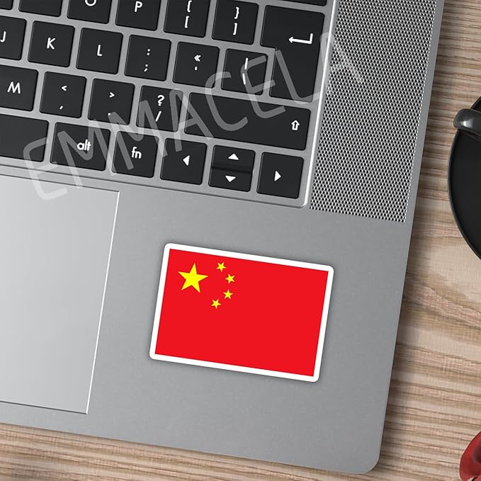 (3PCS) China Flag stickers, Countries Flag Stickers - Waterproof Vinyl Decals For Laptops, Tumblers, Water Bottles, Books, Scrapbooks, Size 3 x 2 Inch