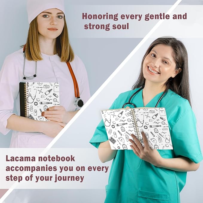 Lacama Nurse Gifts for Women, Nurse Notebook Journal, Gifts for Nurses Coworker, Appreciation Christmas Gift, Nurse Graduation Gift, Nursing School Essentials, Office School Supplies