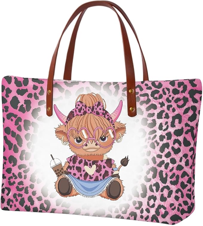Womens Zip Up Tote Handbag Daisy Print Large Capacity Tote Purse Handbag Big Tote Bag Purse For Work Laptop