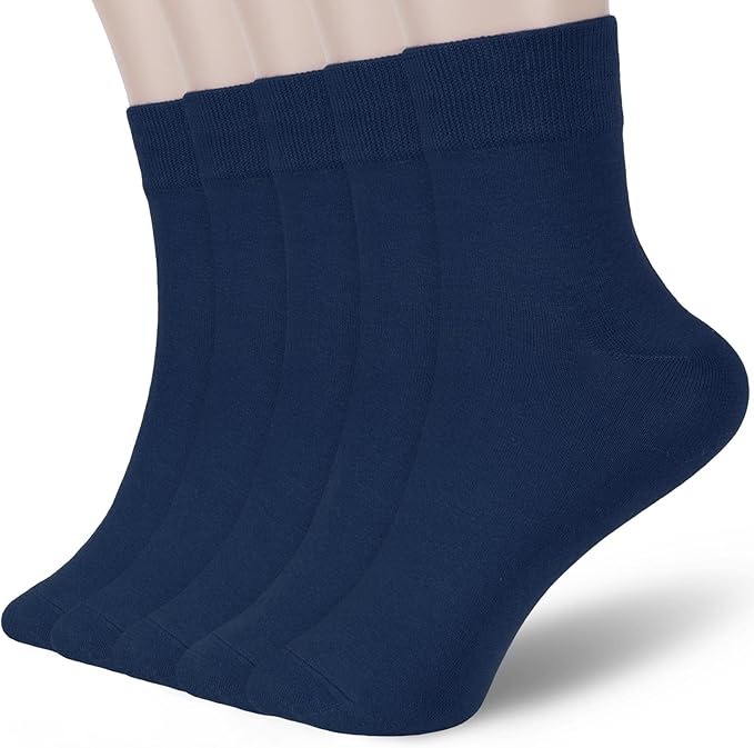 FGZ Women Thin Cotton Socks Soft Cozy Socks Cute Ankle Crew Socks 5 Pairs