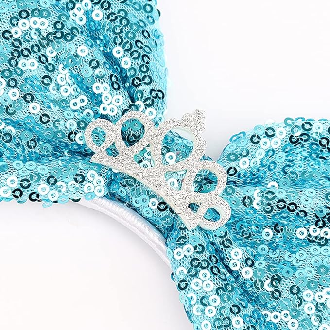 DRESHOW Mouse Ears Bow Headbands Glitter Party Decoration Cosplay Costume for Women