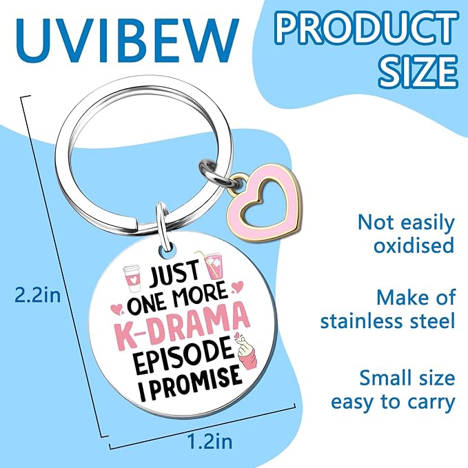 UVIBEW K Pop Gifts K Pop Merch Kpop Keychain K-Pop Gifts for Girls Kdrama Merch Christmas Birthday Gift for Women