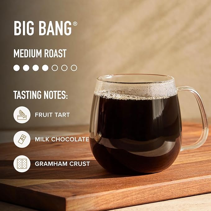 Peet's Coffee, Medium Roast Ground Coffee - Big Bang 63 Ounces (6 Bags of 10.5 Ounces)