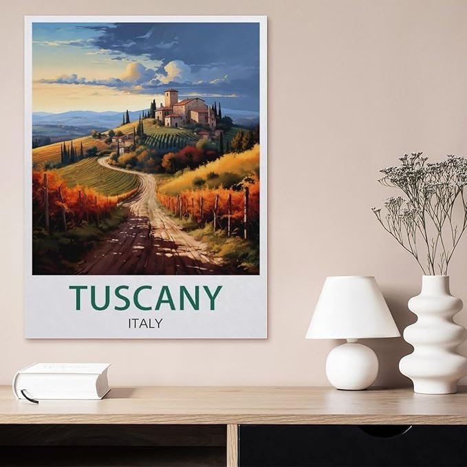 Jigsaw Puzzle 1000 Pieces for Adults，Tuscany, Italy，Large Puzzle Game Artwork for Adults Teens, Family Decorations, Unique Puzzle Gift（50x70cm）-BG42
