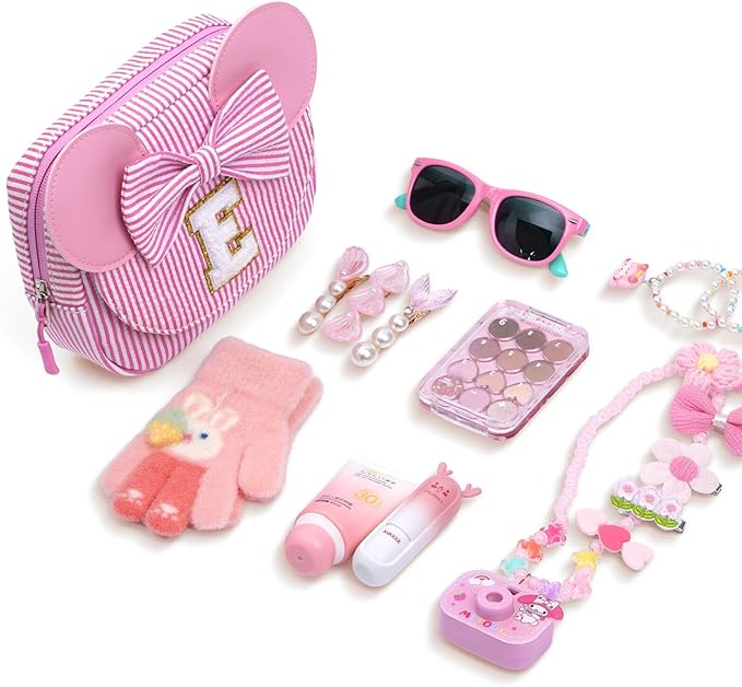 QLOVEA Daughter Gifts - Birthday Gifts for 3 4 5 6 7 8 9 10 11 12 13 Year Old Girls, Initial Fanny Pack Crossbody Bag Belt Bag Purse for Teen Girls Blue Y