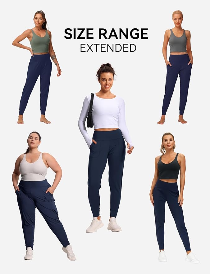 THE GYM PEOPLE Women's Joggers Pants Lightweight Athletic Leggings Tapered Lounge Pants for Workout, Yoga, Running
