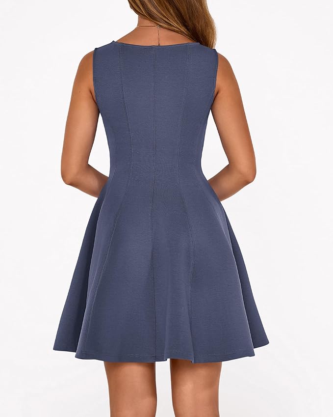 BTFBM Spring Dresses for Women 2026 Elegant Classy A Line Casual Graduation Business Work Party Cocktail Short Dress