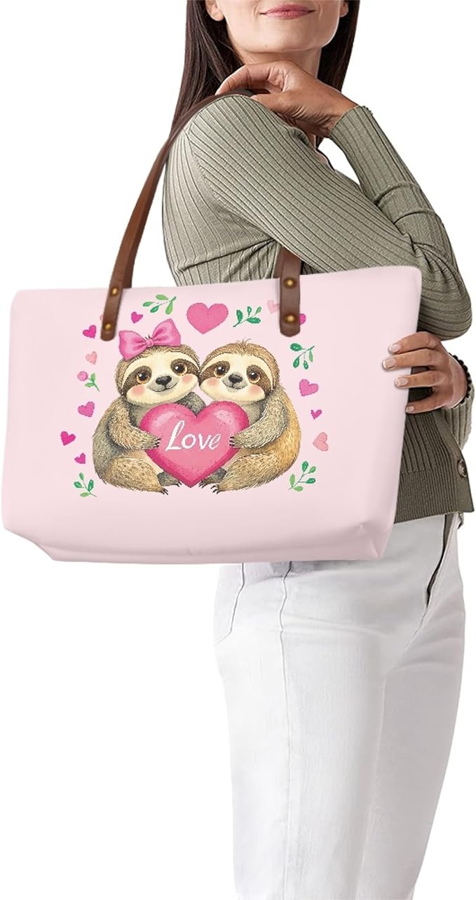 Womens Zip Up Tote Handbag Daisy Print Large Capacity Tote Purse Handbag Big Tote Bag Purse For Work Laptop